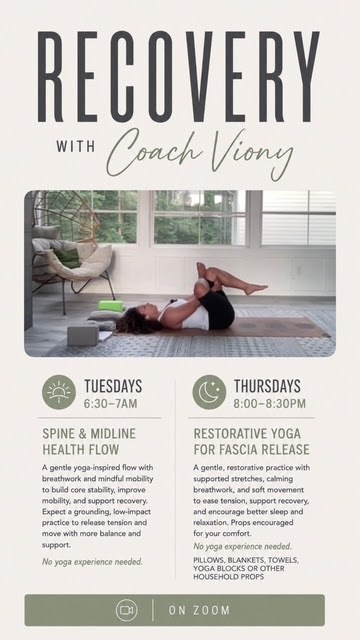 Recovery yoga session